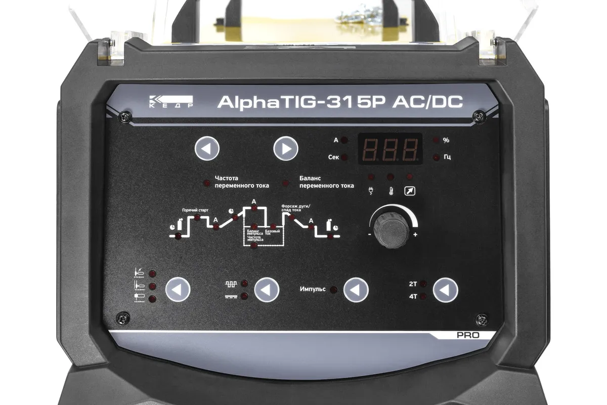 Аппарат аргонодуговой сварки КЕДР AlphaTIG-315P AC/DC