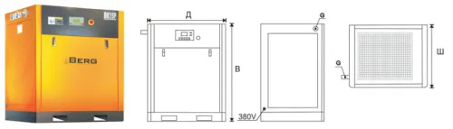 Винтовой компрессор Berg BK-7,5P 7