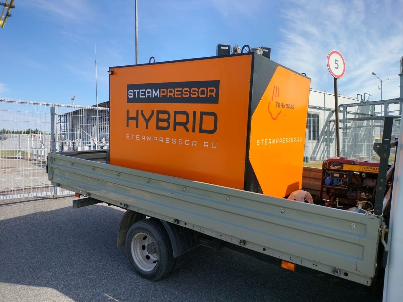 Мобильный дизельный парогенератор STEAMPRESSOR HYBRID SH-1
