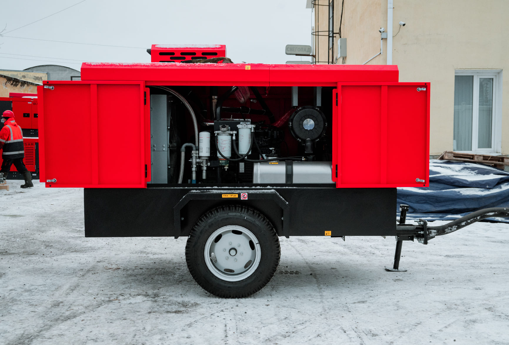 Дизельный компрессор BAYSAR LVSK 530-15DS