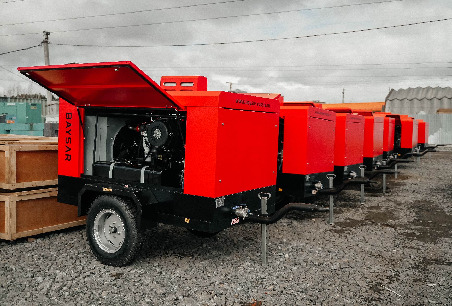 Дизельный компрессор BAYSAR DR400-12