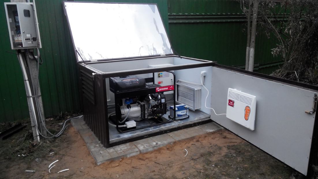 Поставка генератора в контейнере с системой АВР