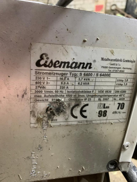 Продажа запасных частей для сварочного генератора (САГ) Eisemann S 6400