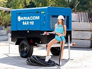 Винтовой дизельный компрессор ARIACOM SAX 112 передвижной с доохладителем