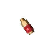 Быстроразъёмное соединение ABICOR BINZEL (д.5 газ 1/8 AG красное)